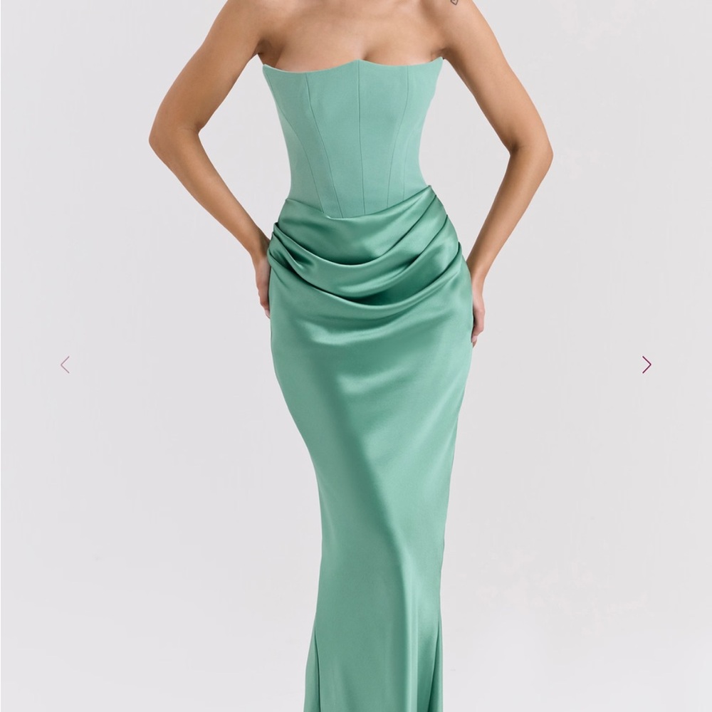 House of CB satin gown